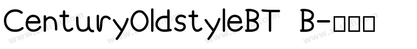 Century0ldstyleBT  B字体转换